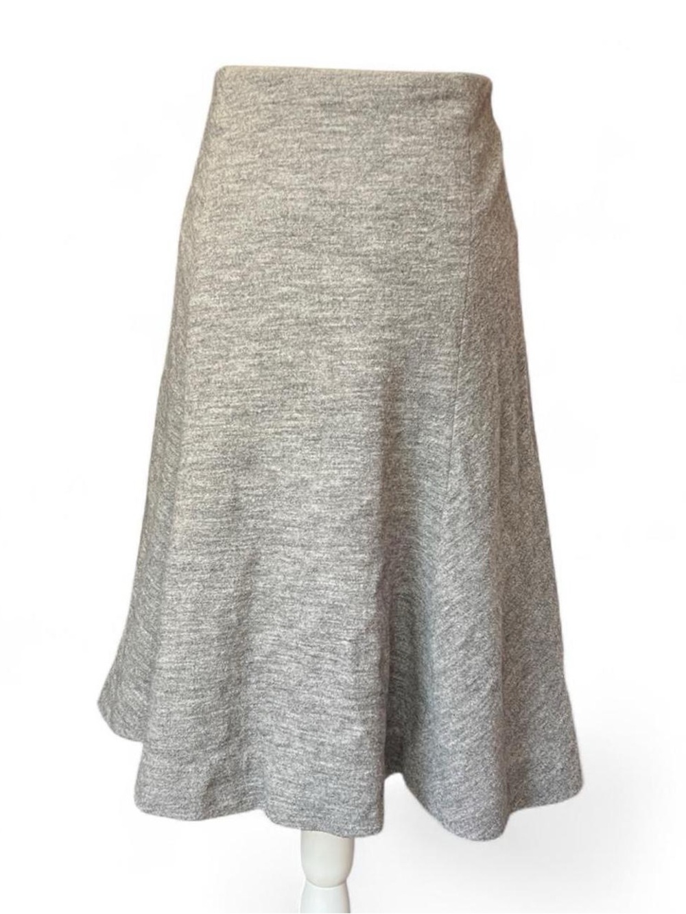 L' agence Grey Wool Skirt